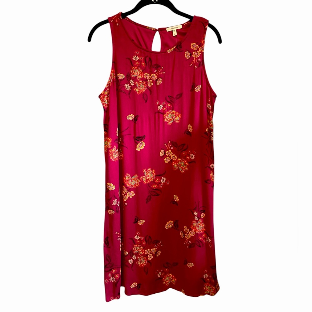 Maurices Pink Floral Shift Dress NWT Size Medium Sleeveless